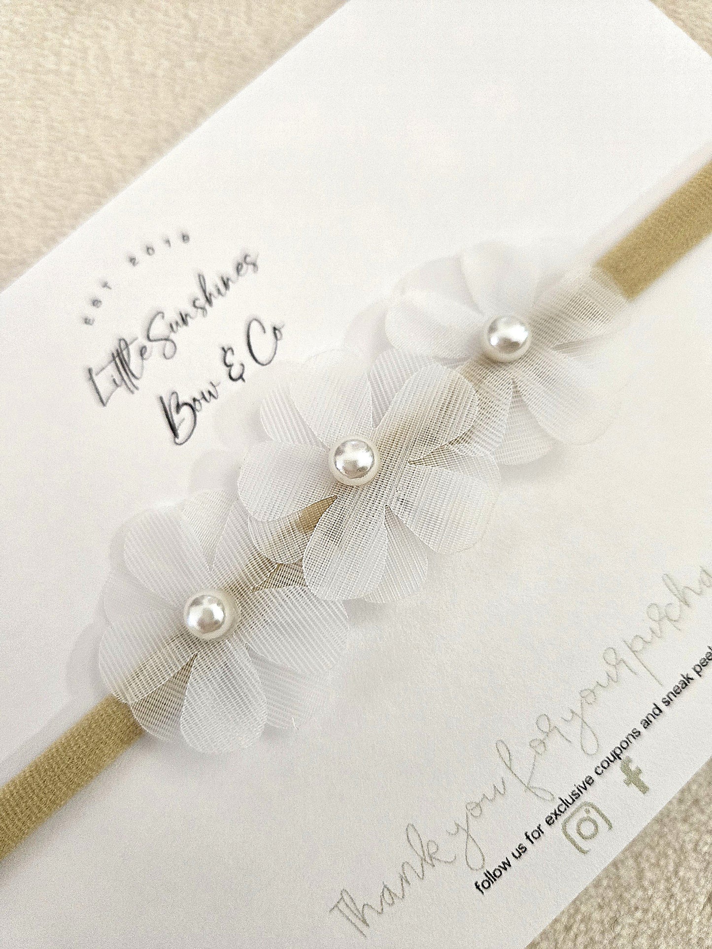 🌼Tulle Flower Nylon Headbands