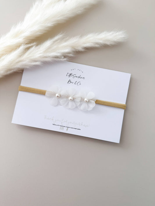 🌼Tulle Flower Nylon Headbands