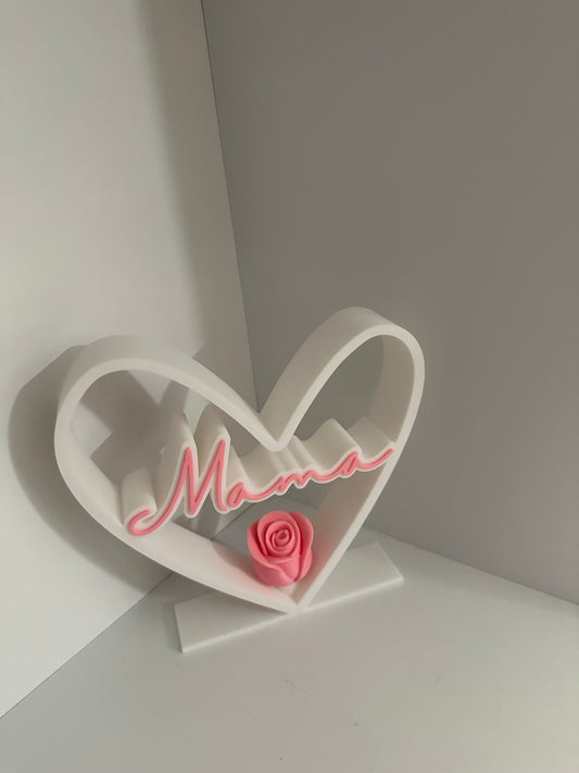 🌹 Mama inside heart with Rose