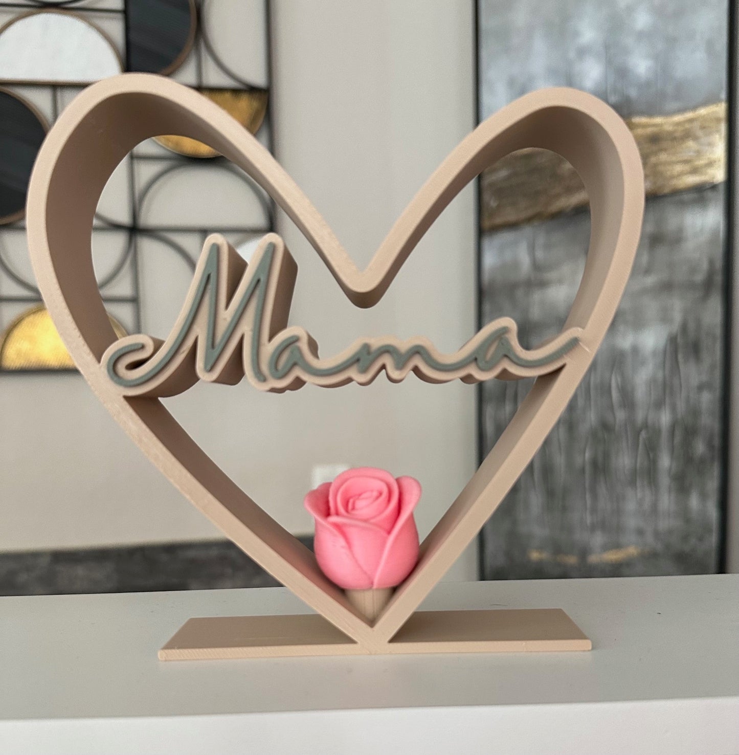 š¹ Mama inside heart with Rose