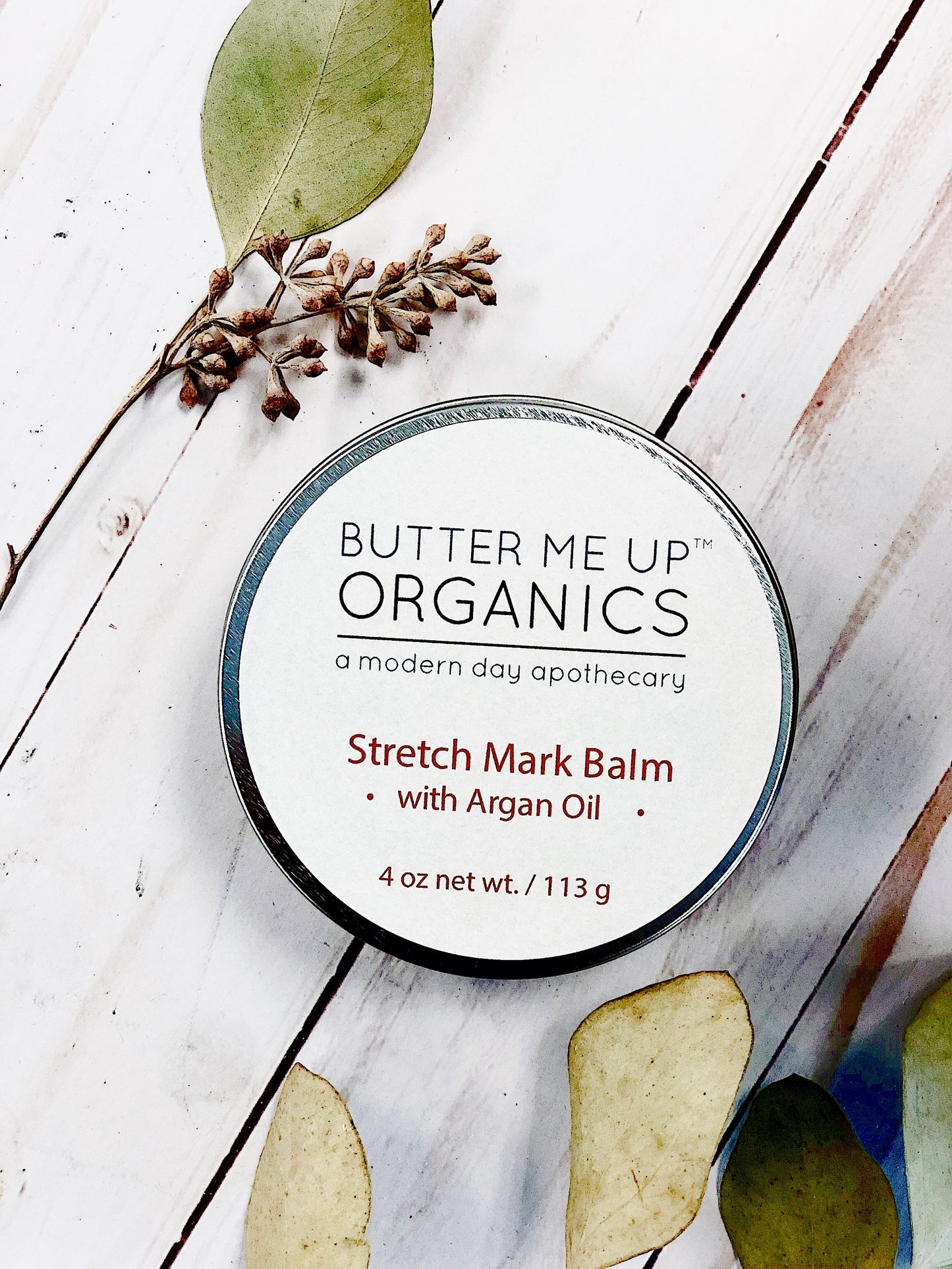 🌹 ORGANIC STRETCH MARK BODY BUTTER – Cocoa, Shea & Argan Oil Treatment