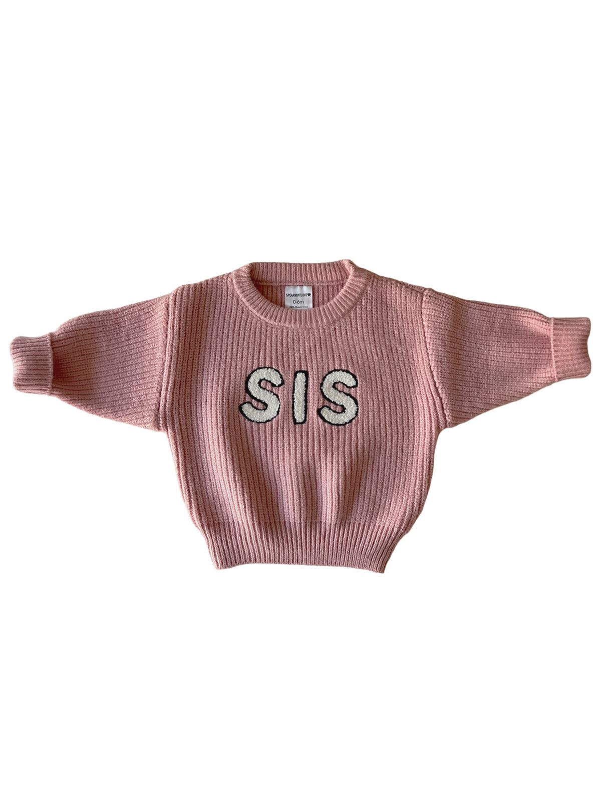 💕 Sis Knit Sweater, Amour | 100% Sheep Wool