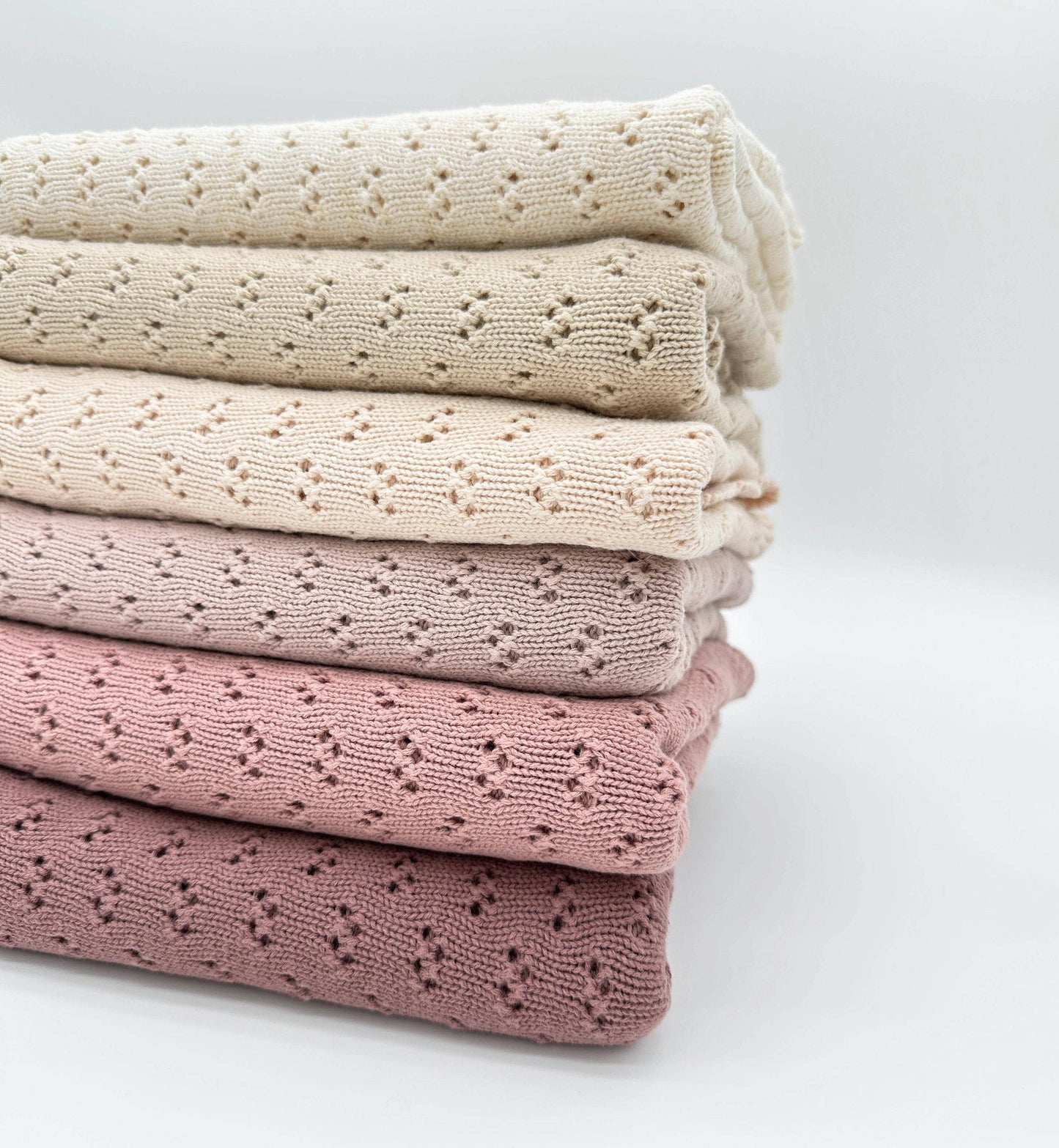 🌾 Grace Cotton Knit Baby Blanket
