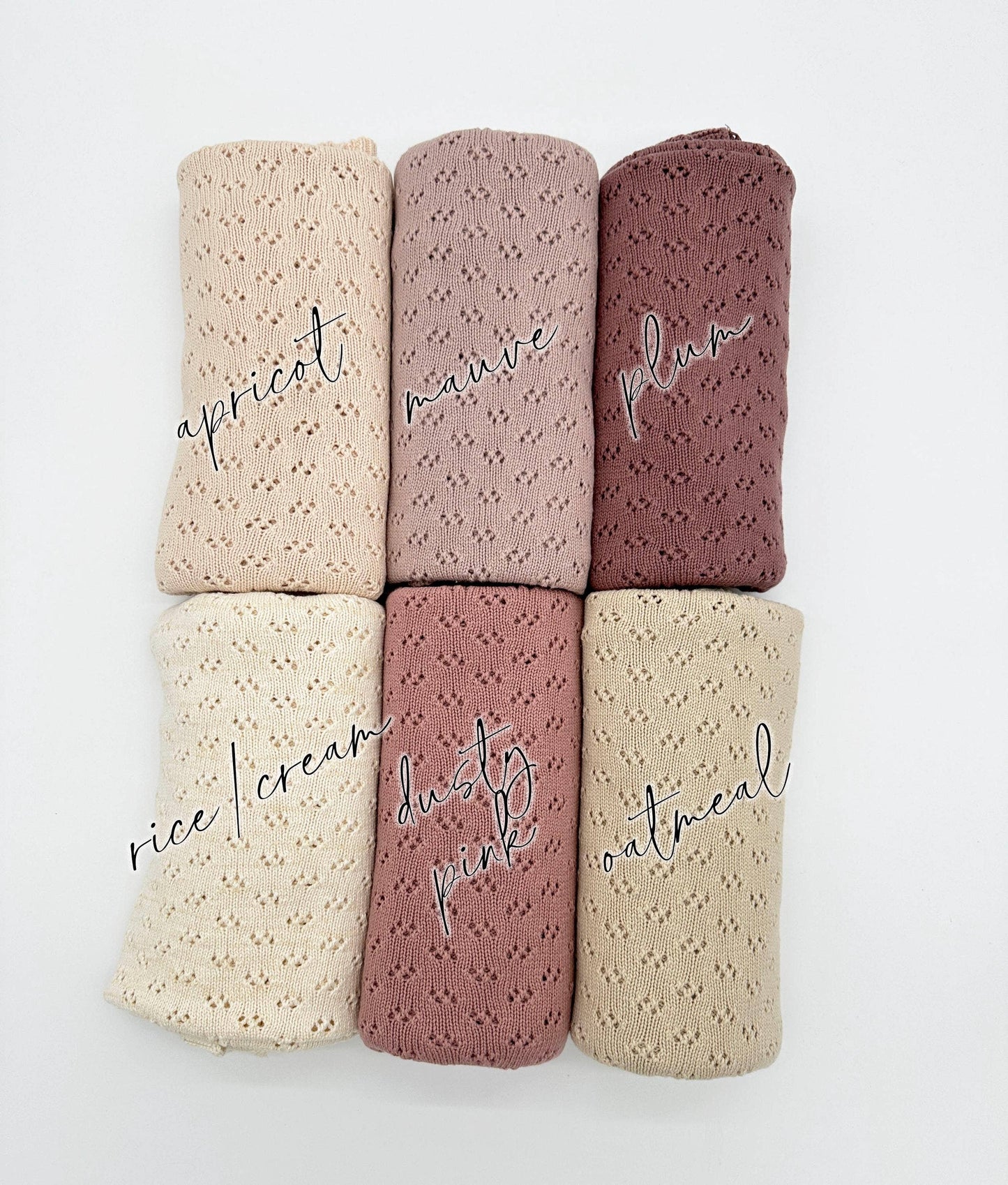 🌾 Grace Cotton Knit Baby Blanket