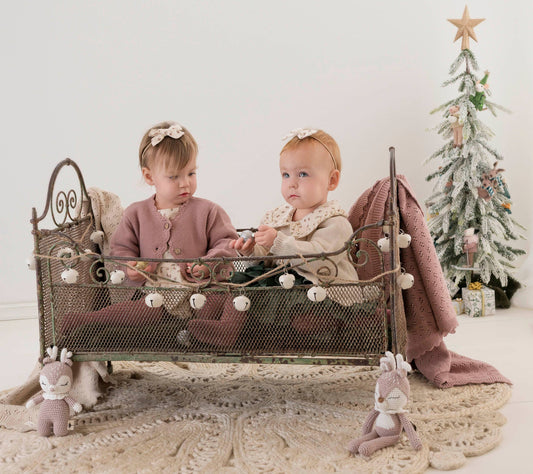 🤍 Sophia Cotton Knit Baby Cardigan