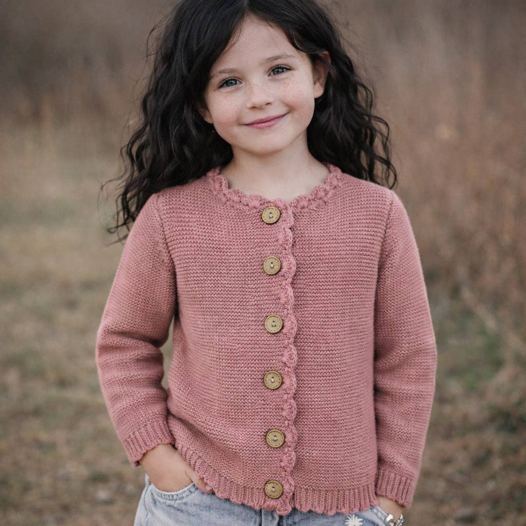 🤍 Sophia Cotton Knit Baby Cardigan