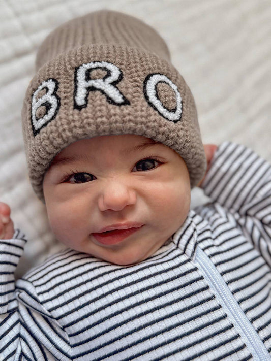 💙 Bro Knit Hat, Cocoa | 100% Sheep Wool