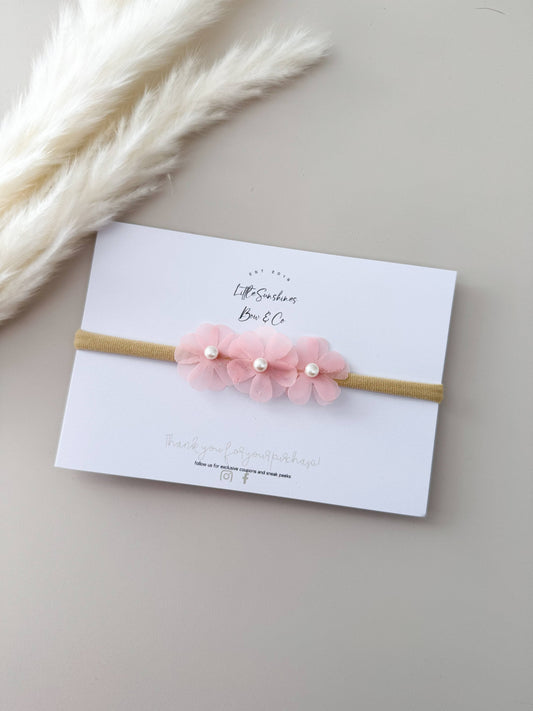 🌼Tulle Flower Nylon Headbands