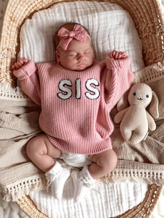 💕 Sis Knit Sweater, Amour | 100% Sheep Wool