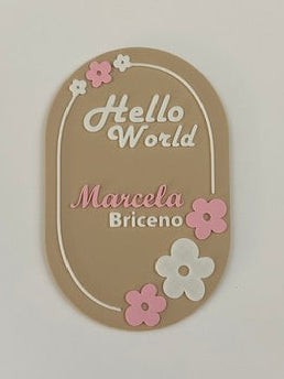 👶Personalized Hello World Birth Announcement Plaque