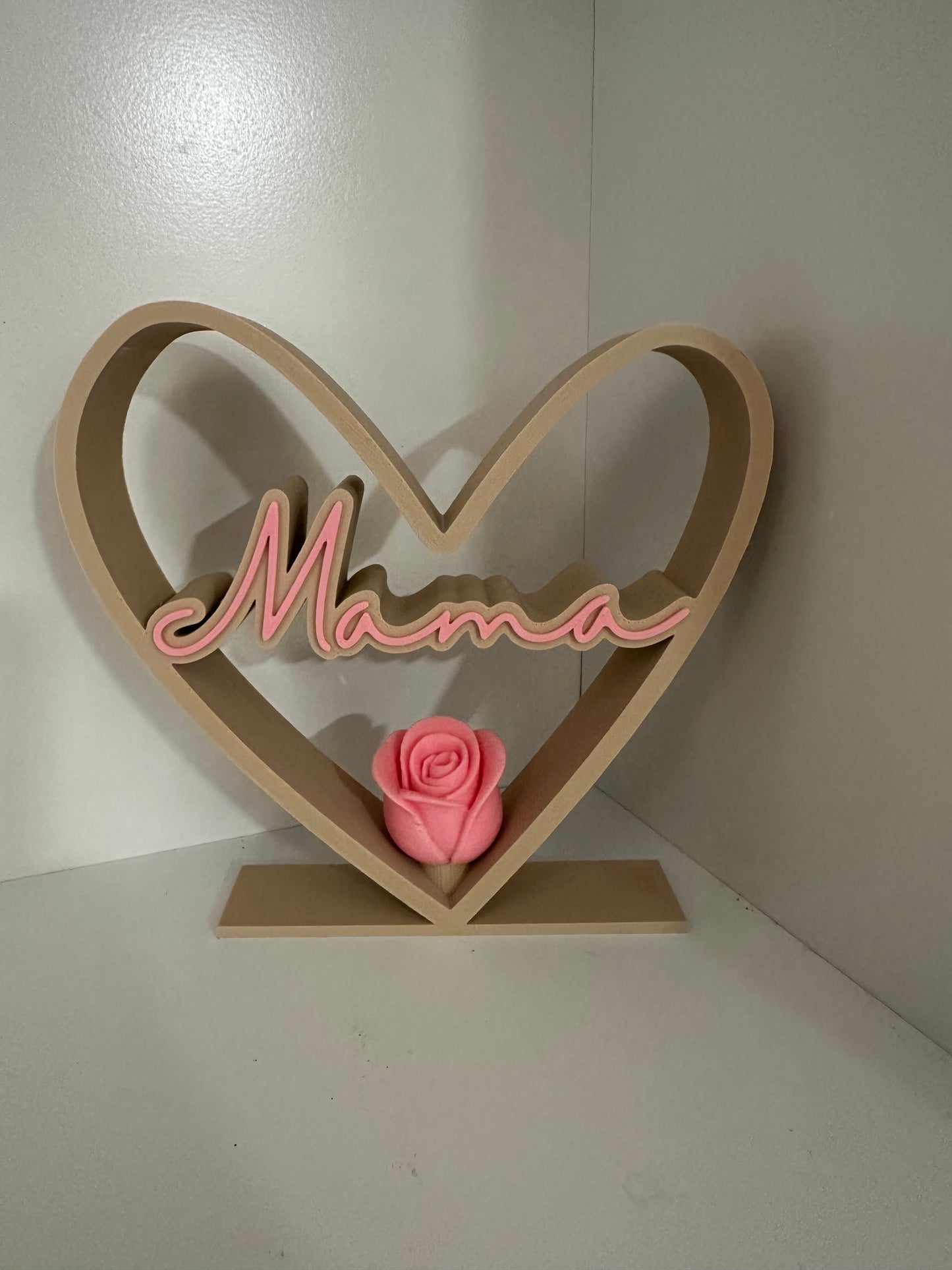🌹 Mama inside heart with Rose