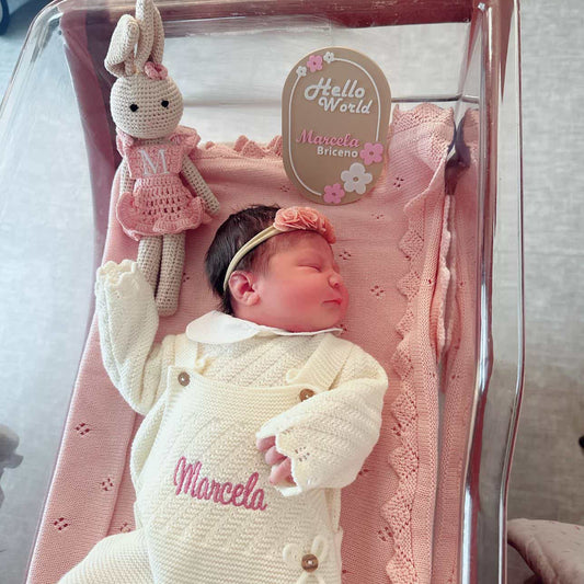 👶Personalized Hello World Birth Announcement Plaque