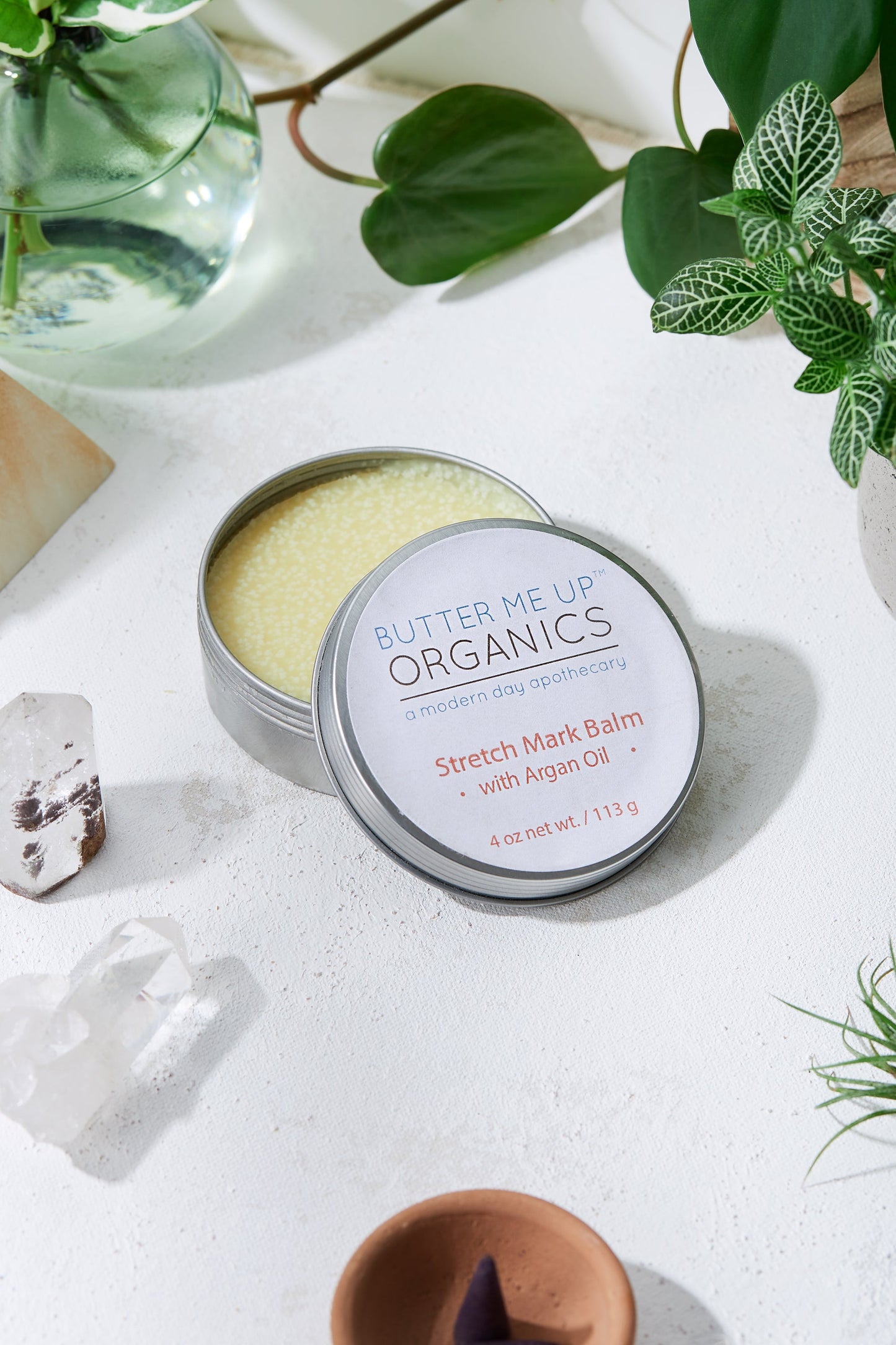 🌹 ORGANIC STRETCH MARK BODY BUTTER – Cocoa, Shea & Argan Oil Treatment