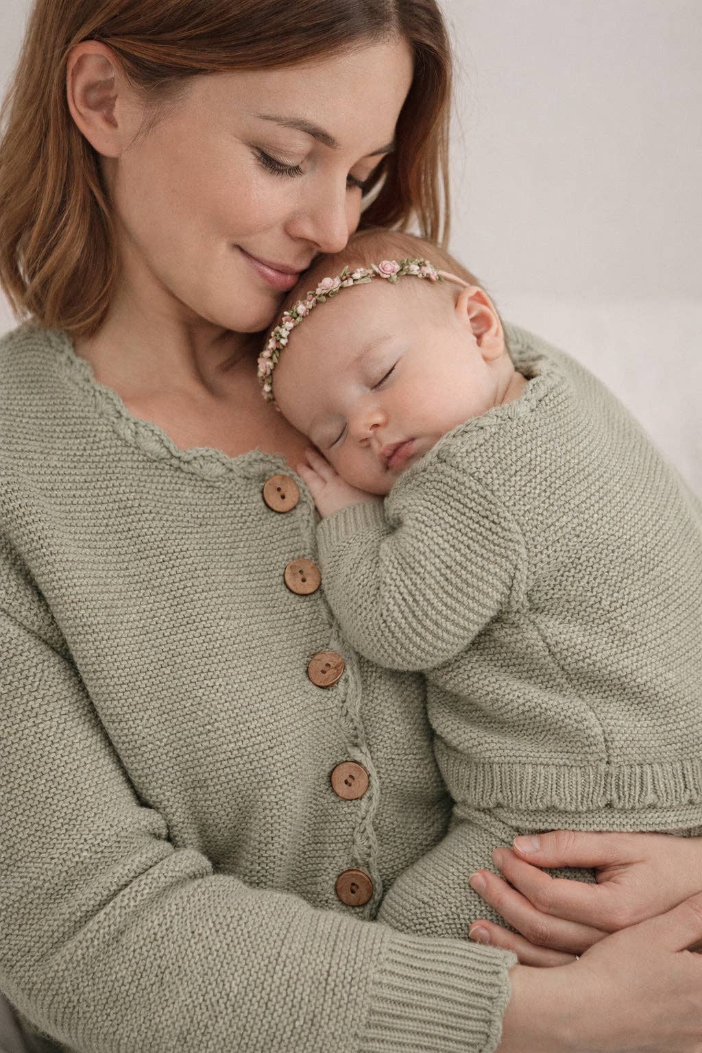 🤍 Sophia Cotton Knit Baby Cardigan
