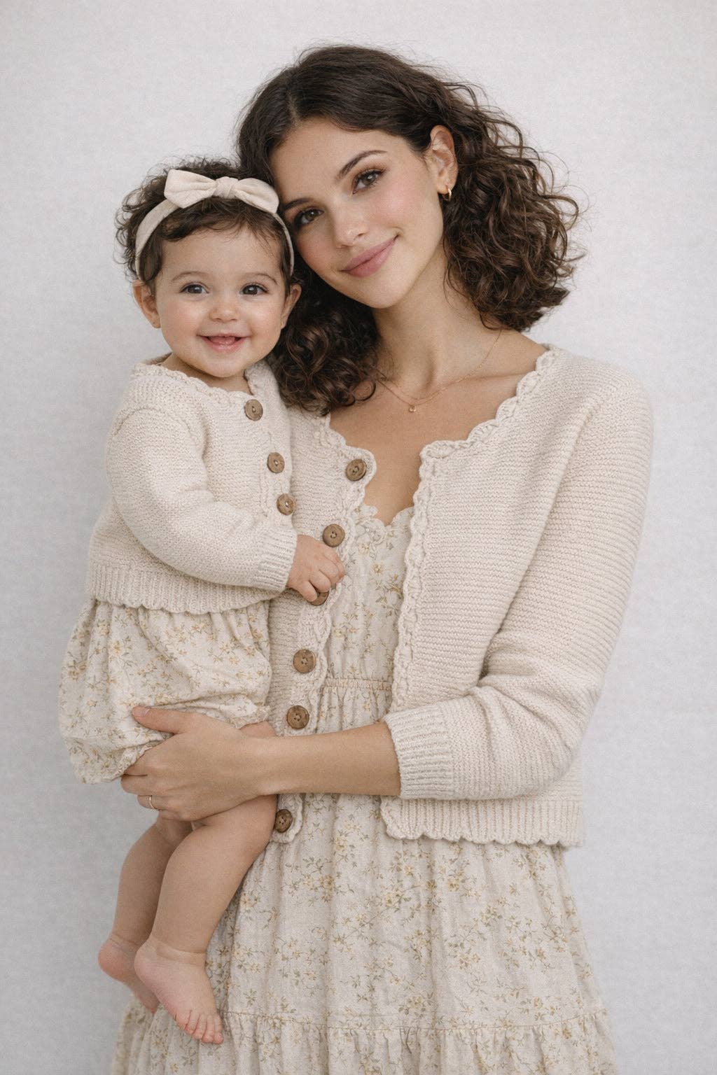 🤍 Sophia Cotton Knit Baby Cardigan