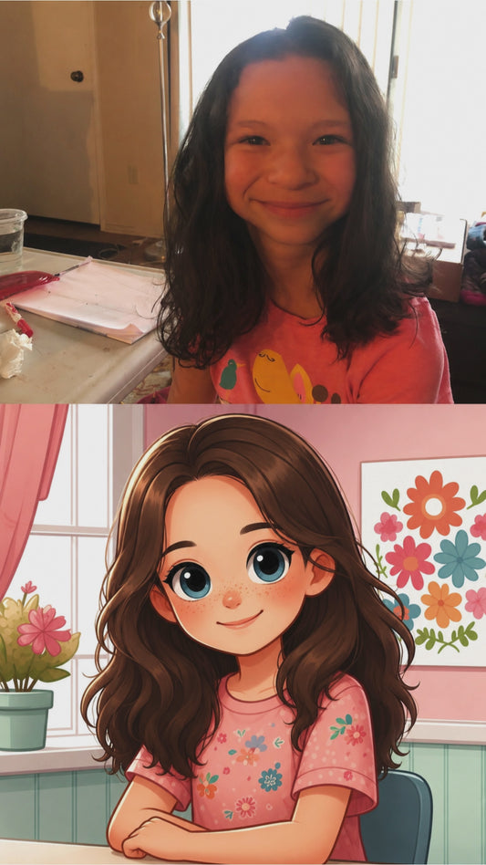 🎨 Custom Cartoon Sticker | Personalized Photo-to-Cartoon Art